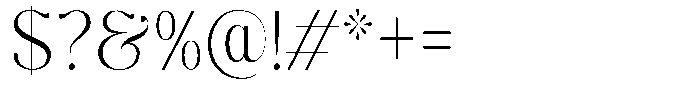 Molgrine Extra Light Semi Condensed Font OTHER CHARS