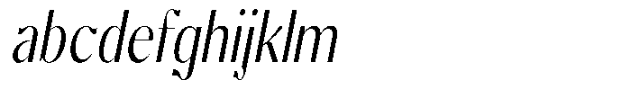 Molgrine Light Condensed Italic FONT