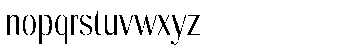 Molgrine Light Condensed Font LOWERCASE