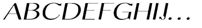 Molgrine Light Expanded Italic Font UPPERCASE