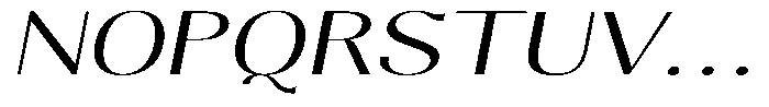 Molgrine Light Expanded Italic Font UPPERCASE
