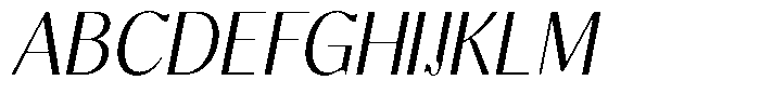 Molgrine Light Semi Condensed Italic Font UPPERCASE