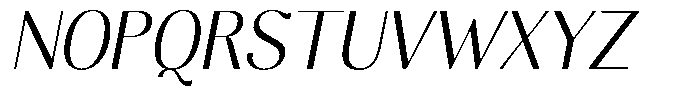 Molgrine Light Semi Condensed Italic Font UPPERCASE