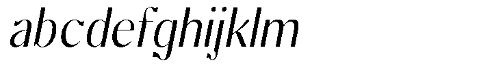 Molgrine Light Semi Condensed Italic FONT