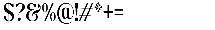 Molgrine Medium Condensed Font OTHER CHARS