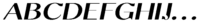 Molgrine Medium Expanded Italic Font UPPERCASE