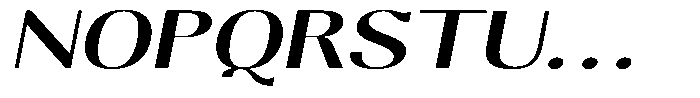 Molgrine Medium Expanded Italic Font UPPERCASE
