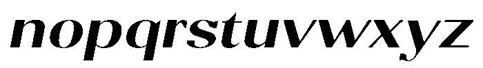 Molgrine Medium Expanded Italic Font LOWERCASE
