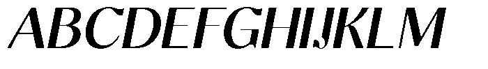 Molgrine Medium Italic Font UPPERCASE