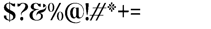 Molgrine Medium Semi Condensed Font OTHER CHARS