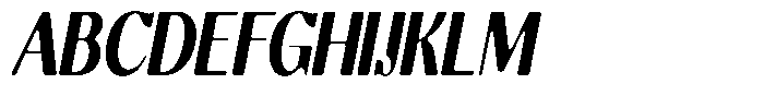 Molgrine Soft Black Condensed Italic Font UPPERCASE