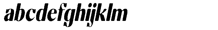 Molgrine Soft Black Condensed Italic FONT