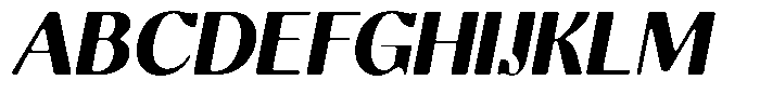 Molgrine Soft Black Italic Font UPPERCASE