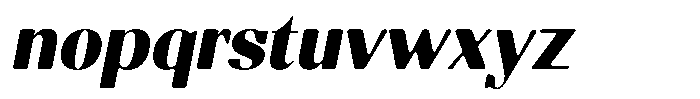 Molgrine Soft Black Italic Font LOWERCASE