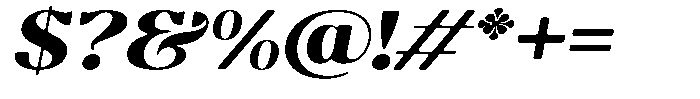 Molgrine Soft Black Sem Exp Italic Font OTHER CHARS