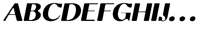 Molgrine Soft Black Sem Exp Italic Font UPPERCASE