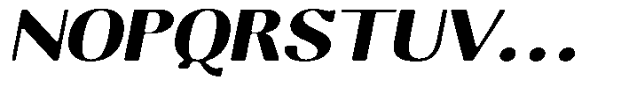 Molgrine Soft Black Sem Exp Italic Font UPPERCASE