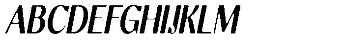 Molgrine Soft Bold Condensed Italic Font UPPERCASE
