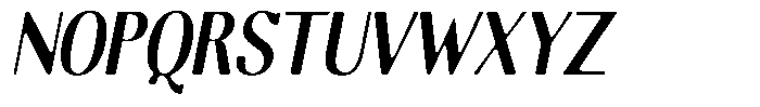 Molgrine Soft Bold Condensed Italic Font UPPERCASE