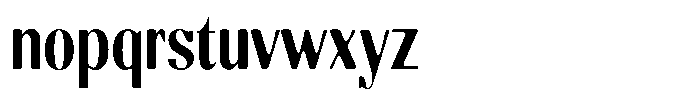 Molgrine Soft Bold Condensed Font LOWERCASE