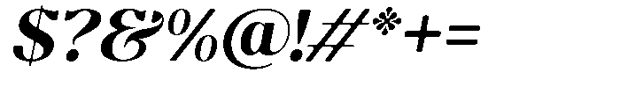 Molgrine Soft Bold Italic Font OTHER CHARS