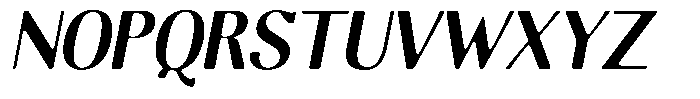 Molgrine Soft Bold Sem Condensed Italic Font UPPERCASE