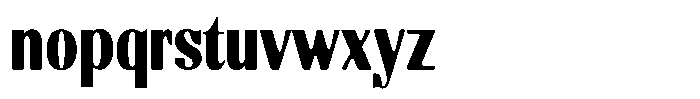 Molgrine Soft Contrast Black Condensed Font LOWERCASE