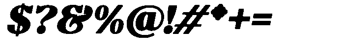 Molgrine Soft Contrast Black Italic Font OTHER CHARS