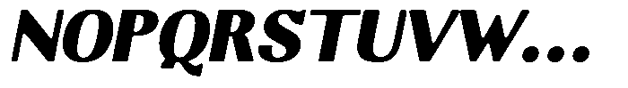 Molgrine Soft Contrast Black Italic Font UPPERCASE