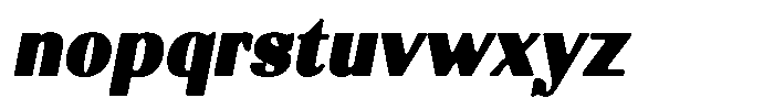 Molgrine Soft Contrast Black Italic Font LOWERCASE