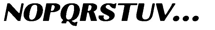 Molgrine Soft Contrast Black Sm Ex Italic Font UPPERCASE