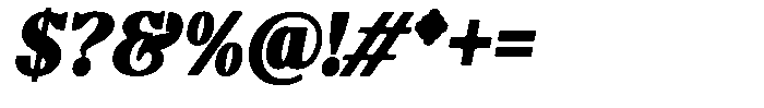 Molgrine Soft Contrast Black Sm Italic Font OTHER CHARS