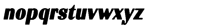 Molgrine Soft Contrast Black Sm Italic Font LOWERCASE