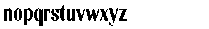 Molgrine Soft Contrast Bold Condensed Font LOWERCASE