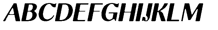 Molgrine Soft Contrast Bold Italic Font UPPERCASE