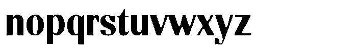 Molgrine Soft Contrast Bold Sm Condensed Font LOWERCASE