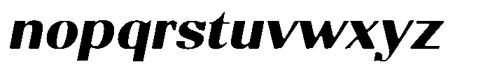 Molgrine Soft Contrast Bold Sm Ex Italic Font LOWERCASE