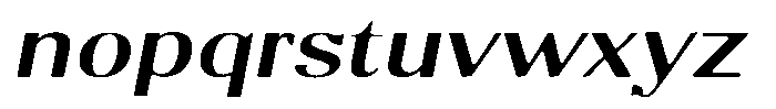 Molgrine Soft Contrast Exp Italic Font LOWERCASE