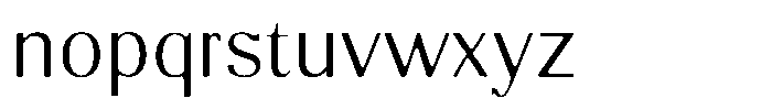 Molgrine Soft Contrast Extra Light Font LOWERCASE