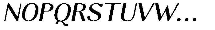 Molgrine Soft Contrast Italic Font UPPERCASE