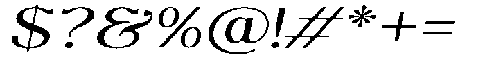 Molgrine Soft Contrast Light Ex Italic Font OTHER CHARS