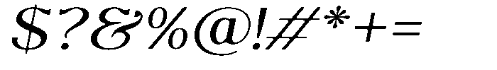 Molgrine Soft Contrast Light Sm Ex Italic Font OTHER CHARS