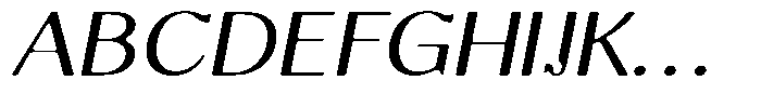 Molgrine Soft Contrast Light Sm Ex Italic Font UPPERCASE