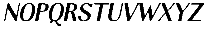 Molgrine Soft Contrast Md Sm Condensed Italic Font UPPERCASE