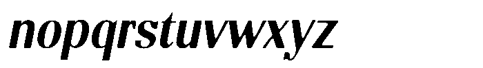 Molgrine Soft Contrast Md Sm Condensed Italic Font LOWERCASE