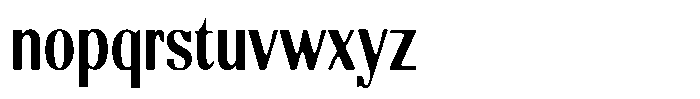 Molgrine Soft Contrast Medium Condensed Font LOWERCASE