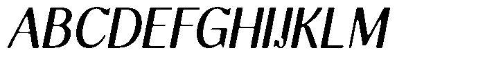 Molgrine Soft Contrast Sm Condensed Italic Font UPPERCASE
