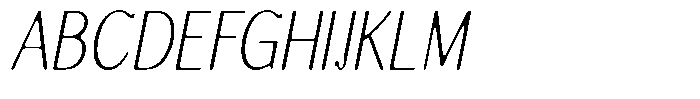 Molgrine Soft Contrast Th Condensed Italic Font UPPERCASE