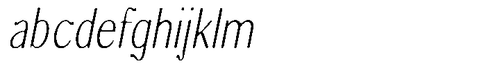 Molgrine Soft Contrast Th Condensed Italic FONT