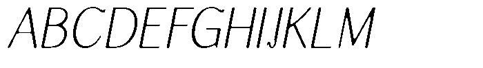 Molgrine Soft Contrast Th Sm Condensed Italic Font UPPERCASE